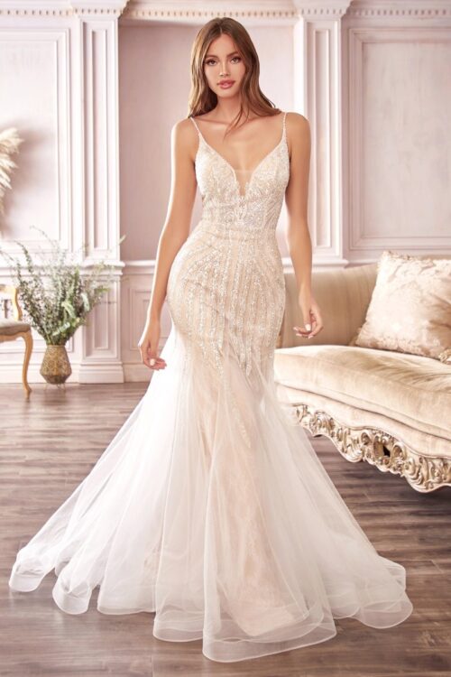 Elegantné šaty na svadbu - CDS401