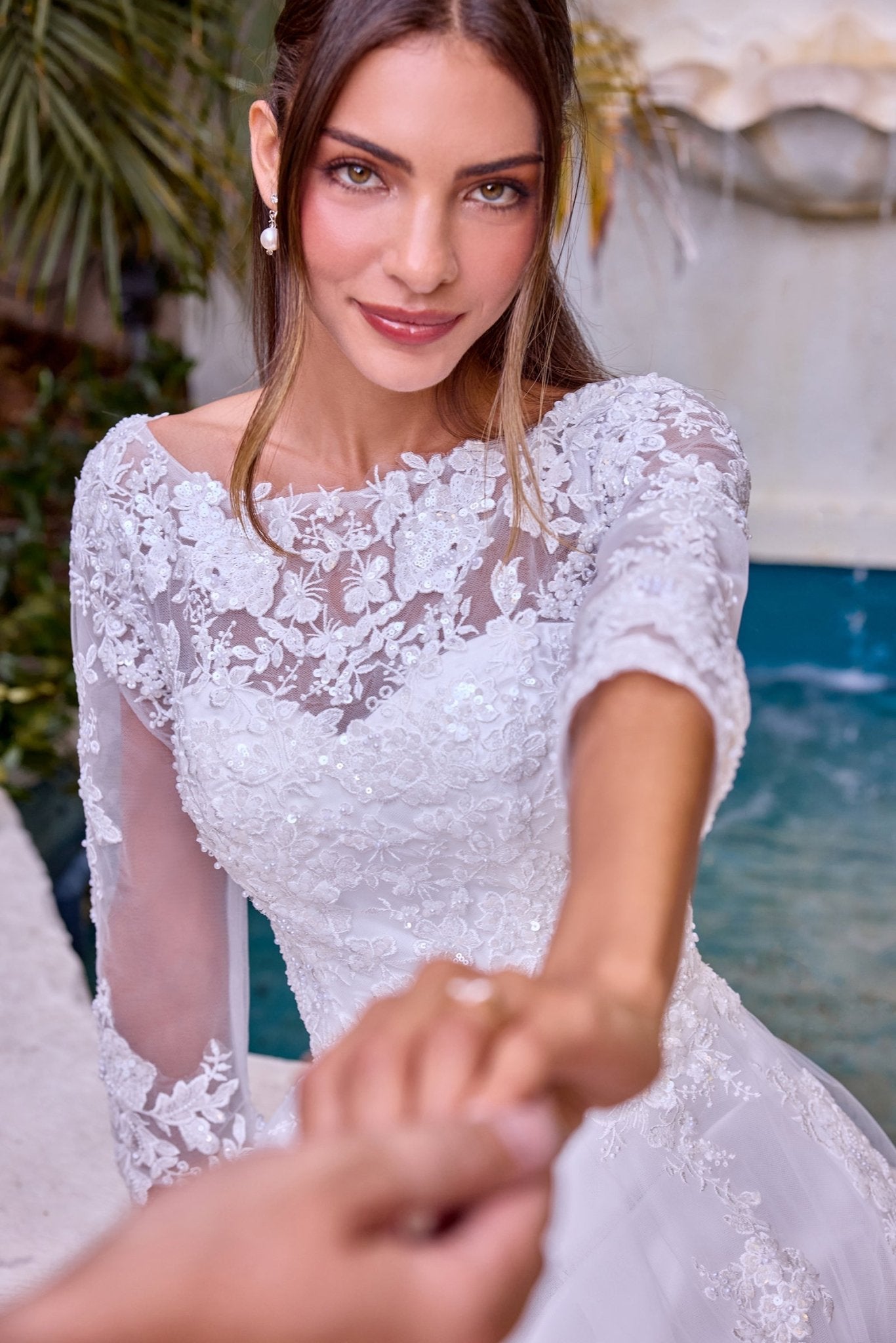 Elegantné šaty na svadbu - J883W