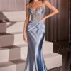 Saténové šaty na ples - CD752